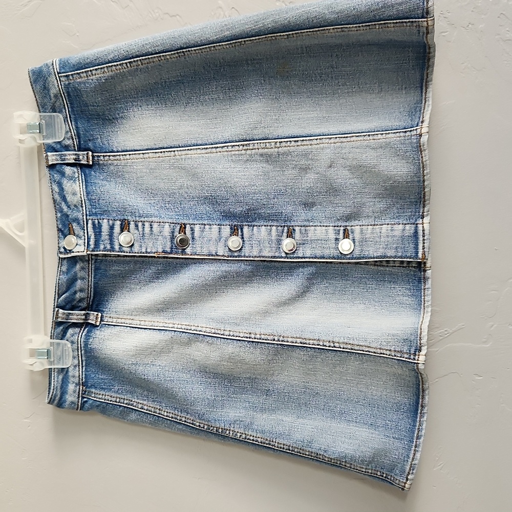 Button Front Demin Skirt 10